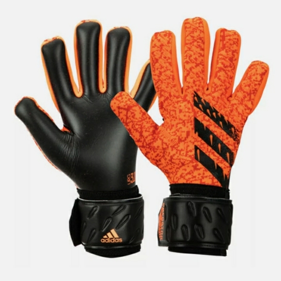 Adidas Predator GL LGE league 3.0 Goalie Gloves Size 11 GR1528 Red Black - Picture 1 of 5
